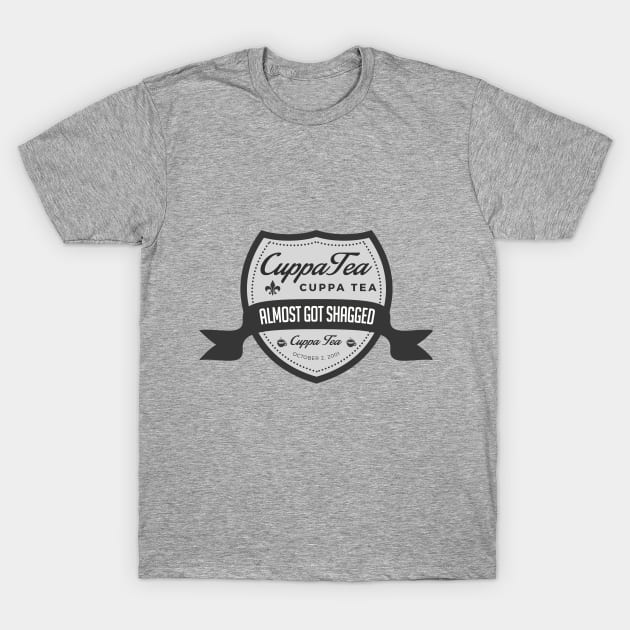 Cuppa Tea Badge T-Shirt by BrashBerry Studio